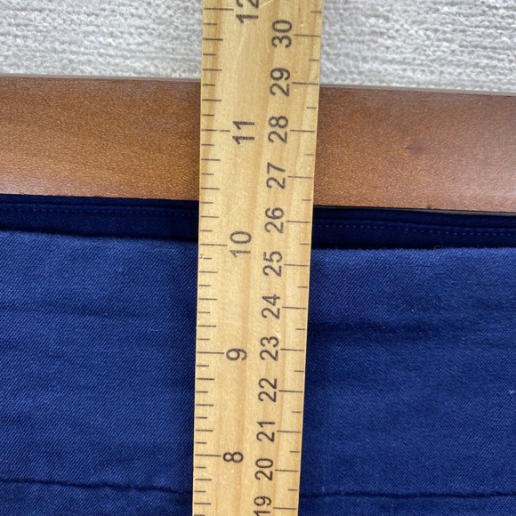 Crown & Ivy Ashley Women's Navy Blue Flat Front Shorts Size 14 Pull On Stetch - Picture 6 of 10